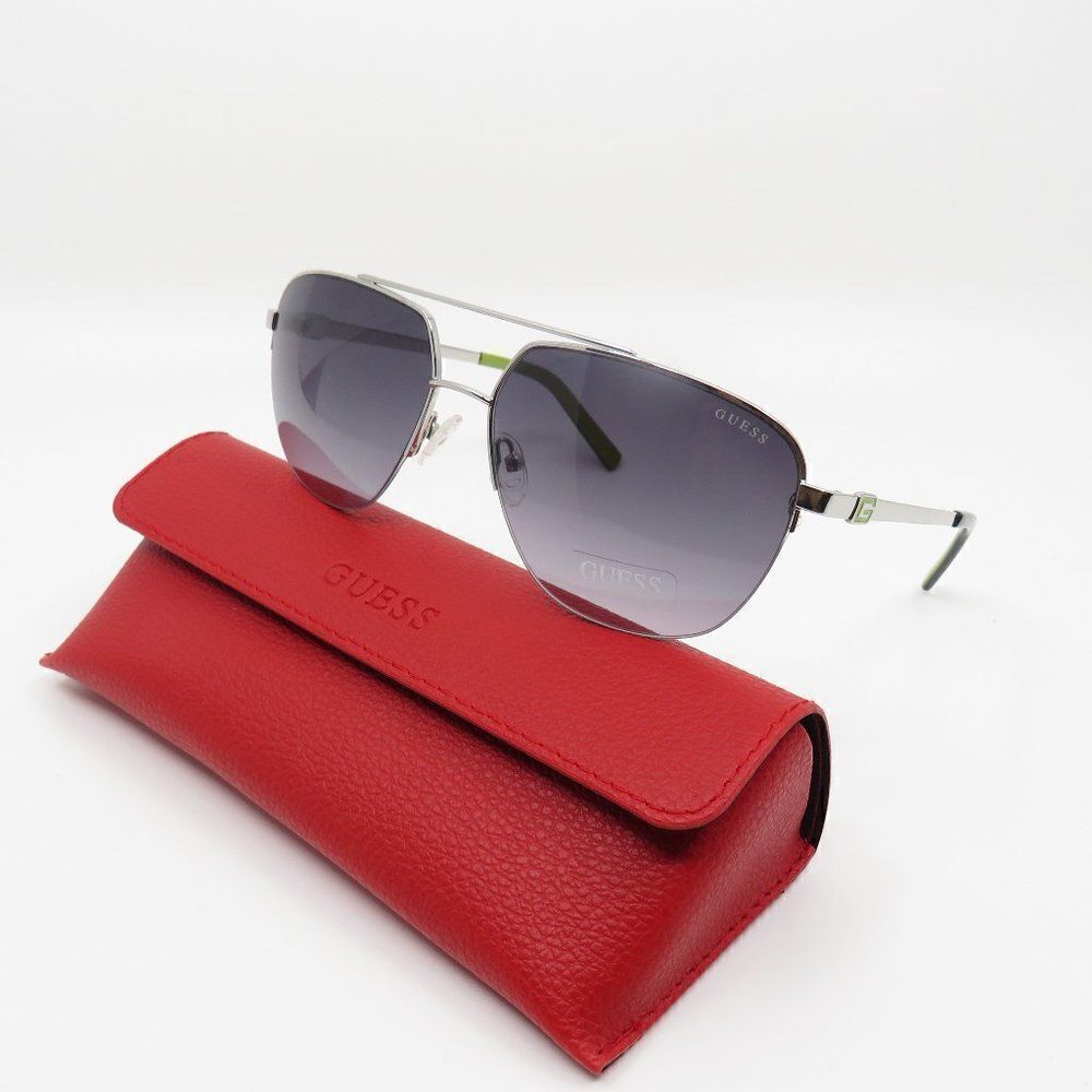 Guess New GF506510B Silver/Grey Gradient Sunglasses.